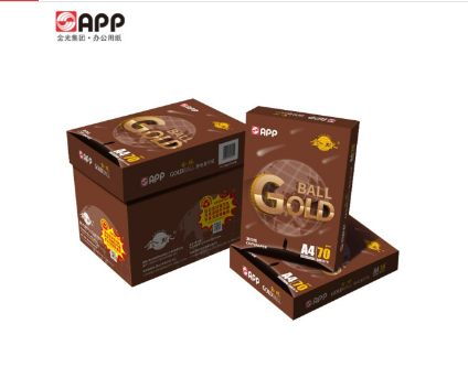 金球 A4紙復(fù)印紙 電腦打印紙辦公用品全木槳白紙草稿整箱APP金光集團 金球A4/70克（5包裝/2500張）