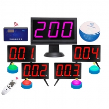 無(wú)線電腦軟件記時(shí)計(jì)分搶答器知識(shí)競(jìng)賽智能語(yǔ)音搶答器答題比賽套裝電子按鈕 6組（軟件）