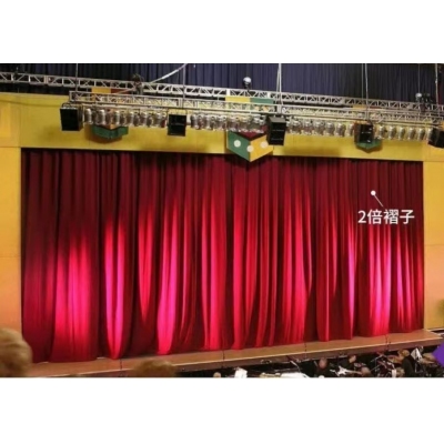 舞臺電動幕布  定做（加厚意大利絨布，軌道，杜亞舞臺專用電機ID100-WF，遙控器）