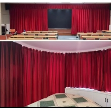 舞臺電動幕布  定做（加厚意大利絨布，軌道，杜亞舞臺專用電機ID100-WF，遙控器）